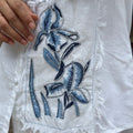 Neha White Embroidered Coord Set