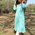 Maira Sky Blue A-Line Kurta