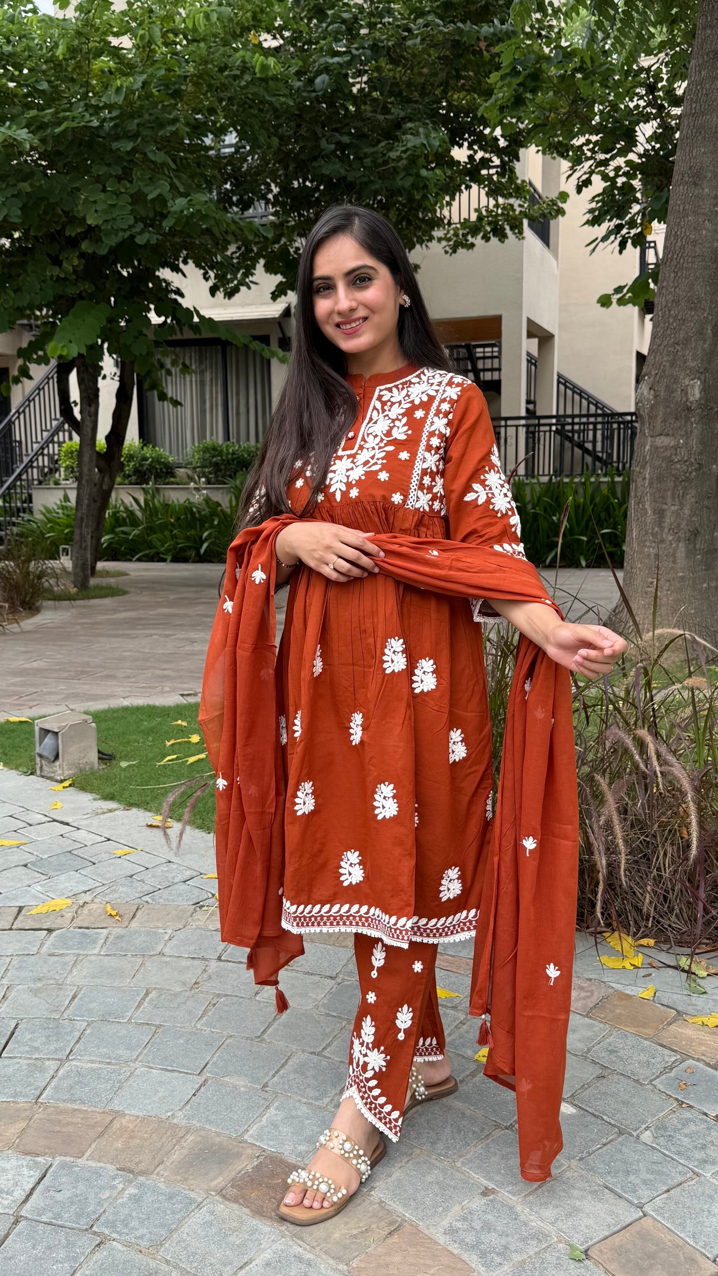 Riya Rust Thread Embroidery Set