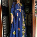 Veena Blue Flared Suit
