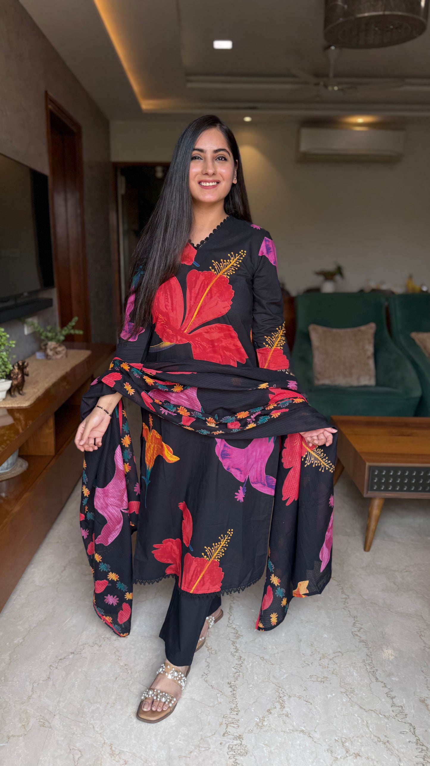 Maya Floral Printed Suit