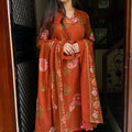 Shifa Rust Orange Suit