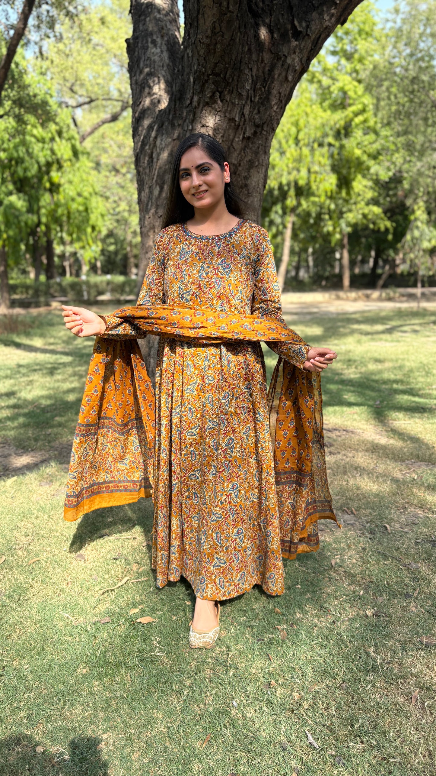 Saanya Kalamkari Anarkali Suit