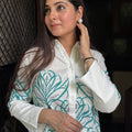 Roshni White Embroidered Coord Set