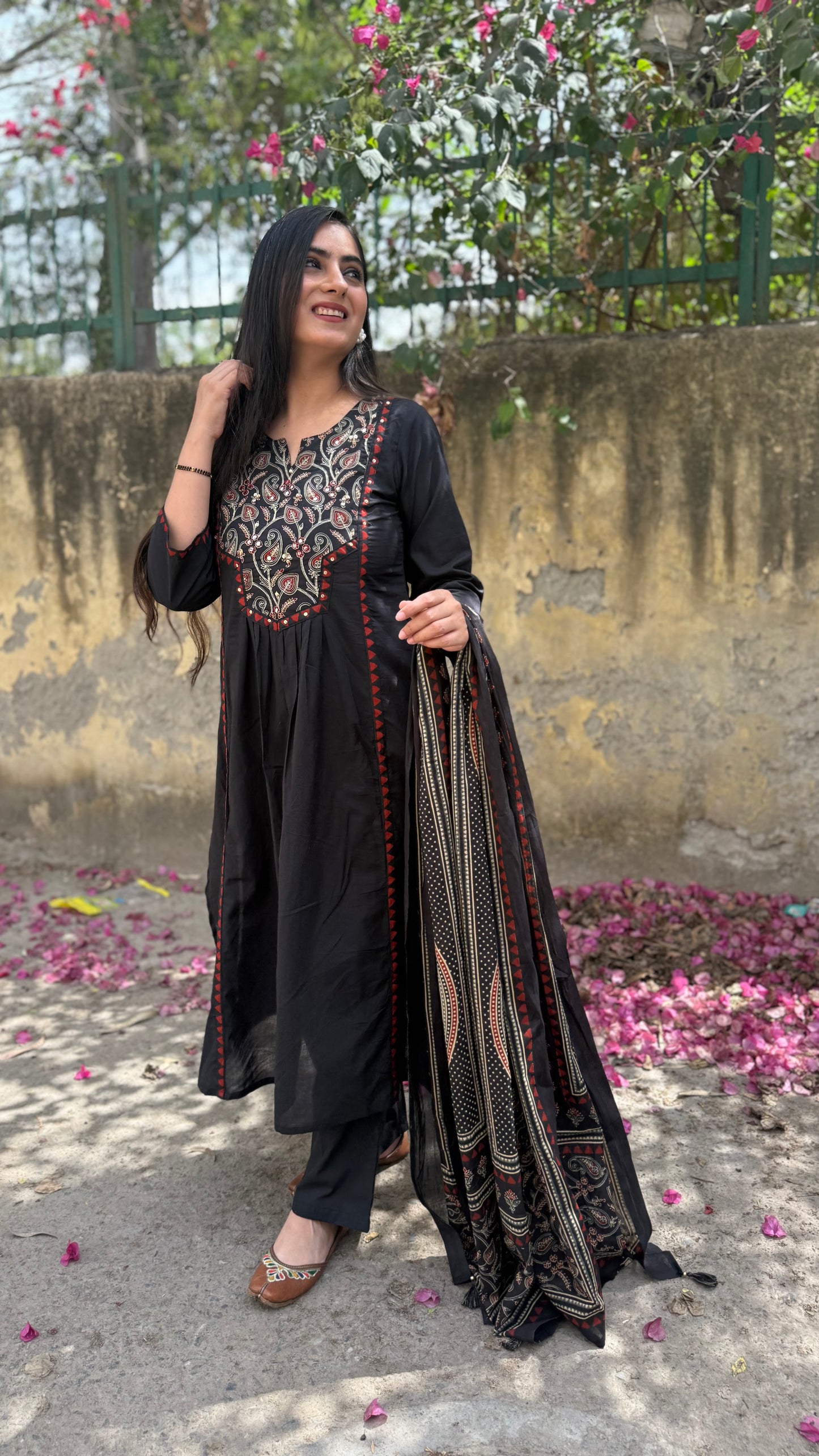 Kashish Black A-Line Suit