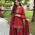 Maahi Rust Sharara Set