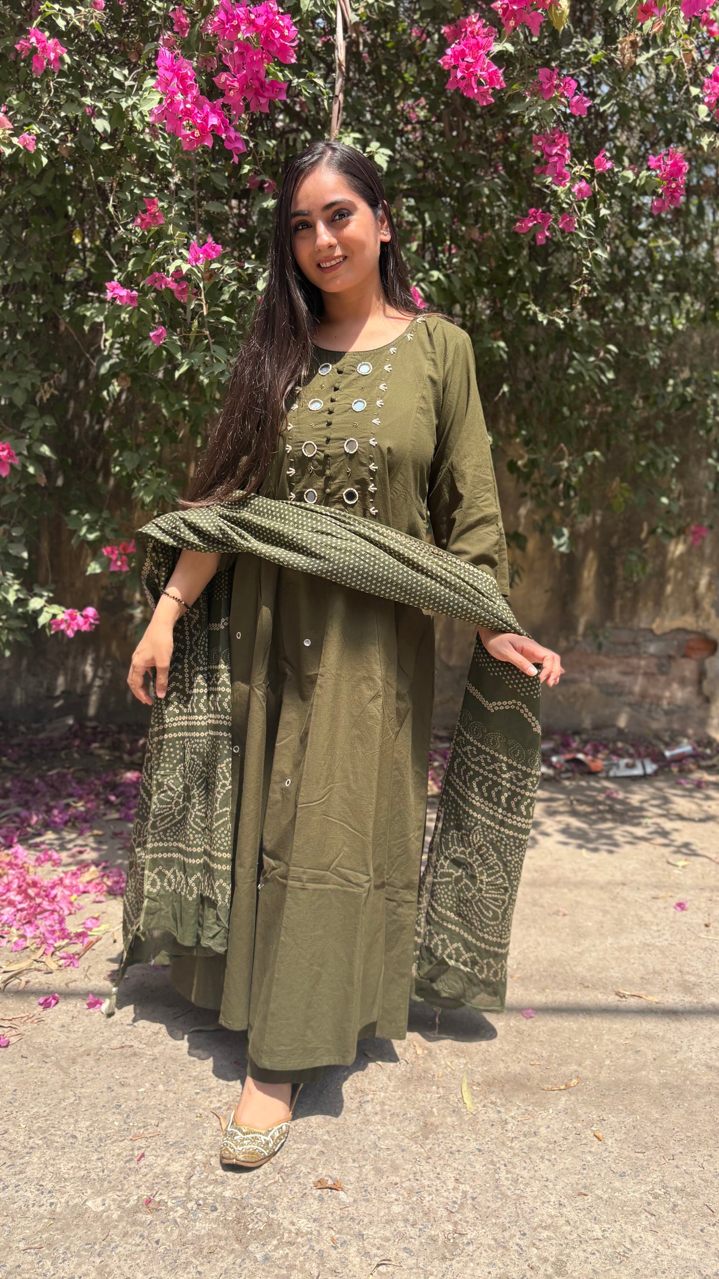 Salony Mirror Anarkali Suit