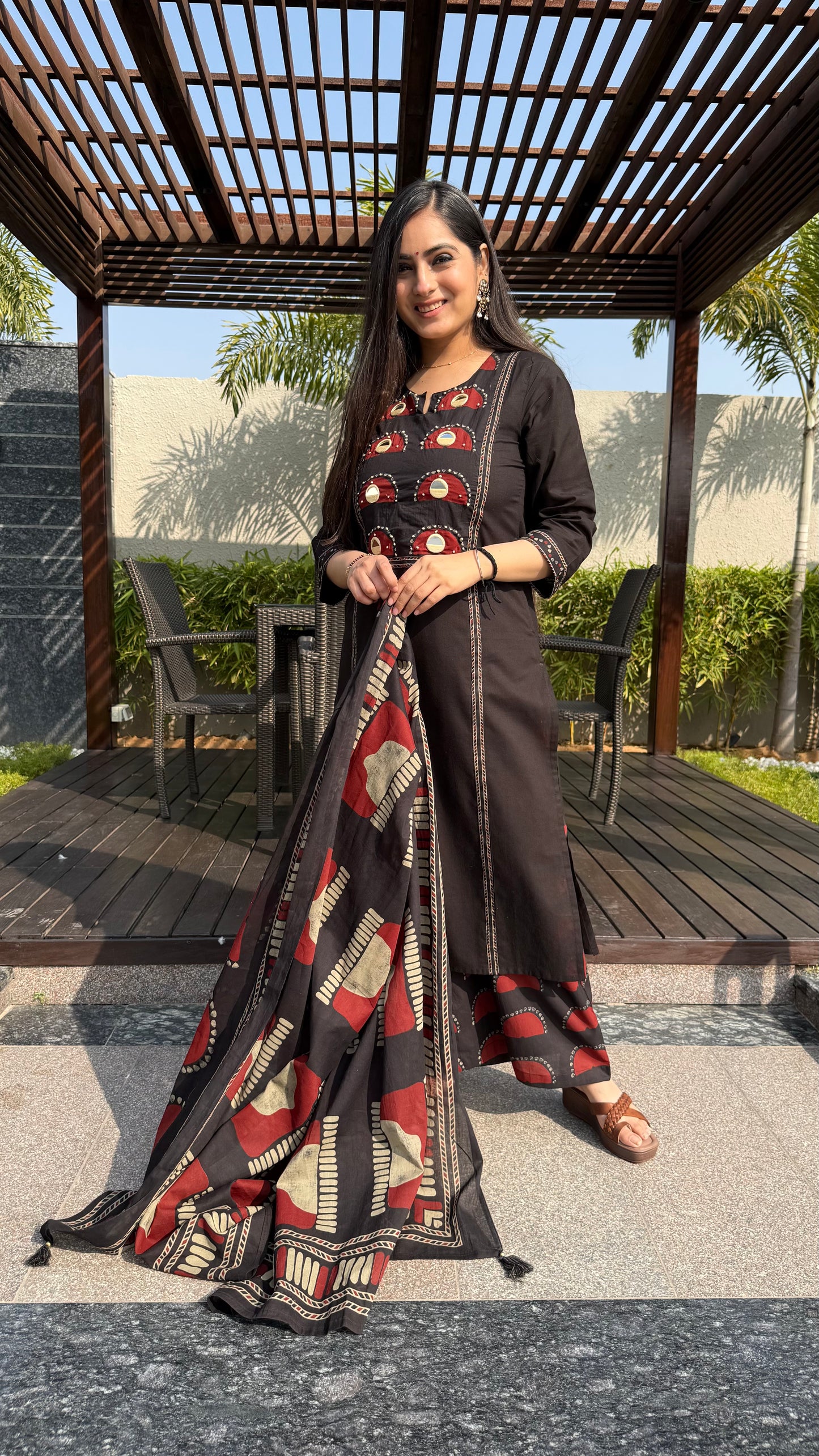 Diksha Black Palazzo Suit