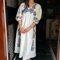 White Embroidered Dress
