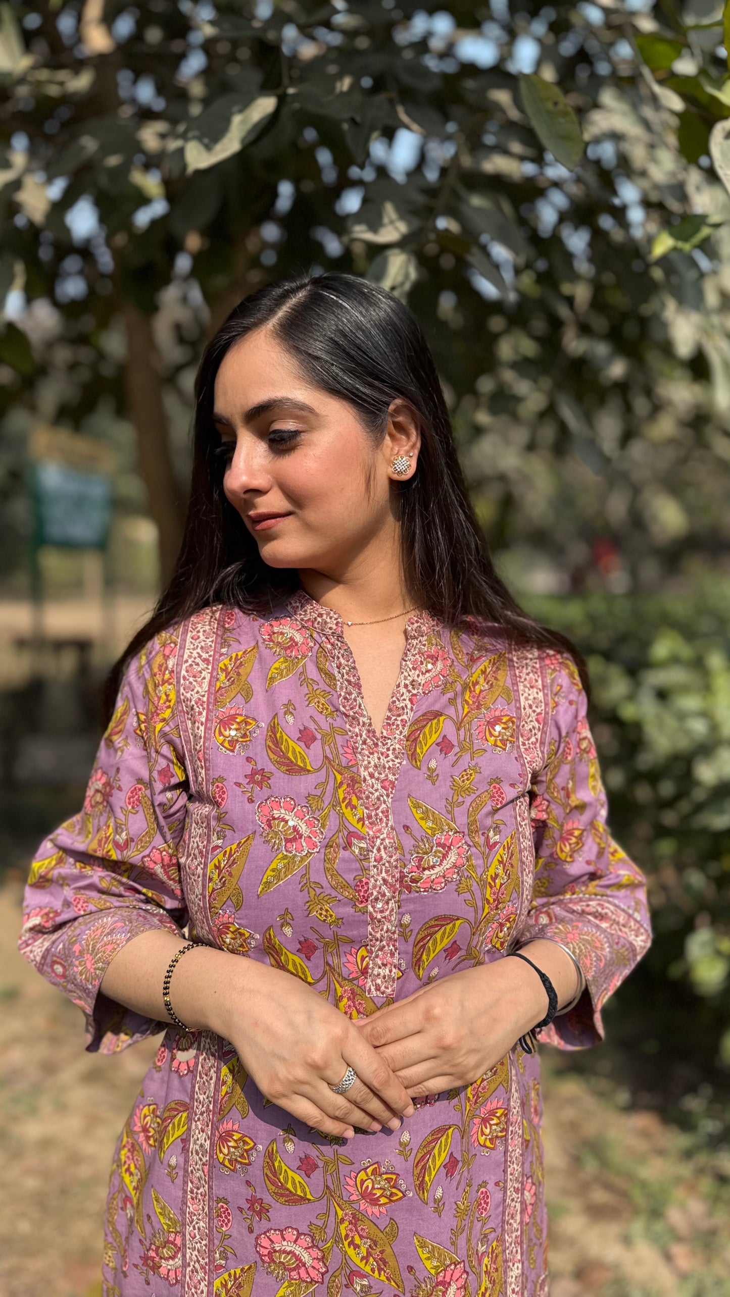 Saanvi Lilac Coord Set