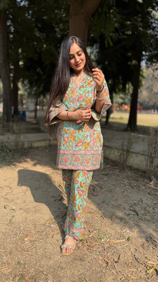 Saanvi Pista Coord Set