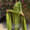 Ekta Cotton Embroidered Suit