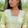 Gehna Lime Kurta Set