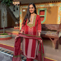 Crimson Veda Suit Set