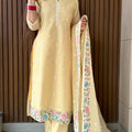 Lakshita Yellow Embroidered Suit