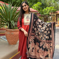 Rustic Riwaayat Hand Block Patchwork Suit Set