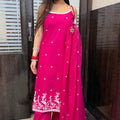 Sahiba Pink Strap Suit