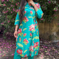 Siya Teal Kurta Pant set