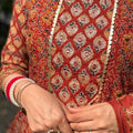 Sanya Rustic Maroon Anarkali Suit