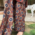 Earthy Rust Floral Farshi Suit