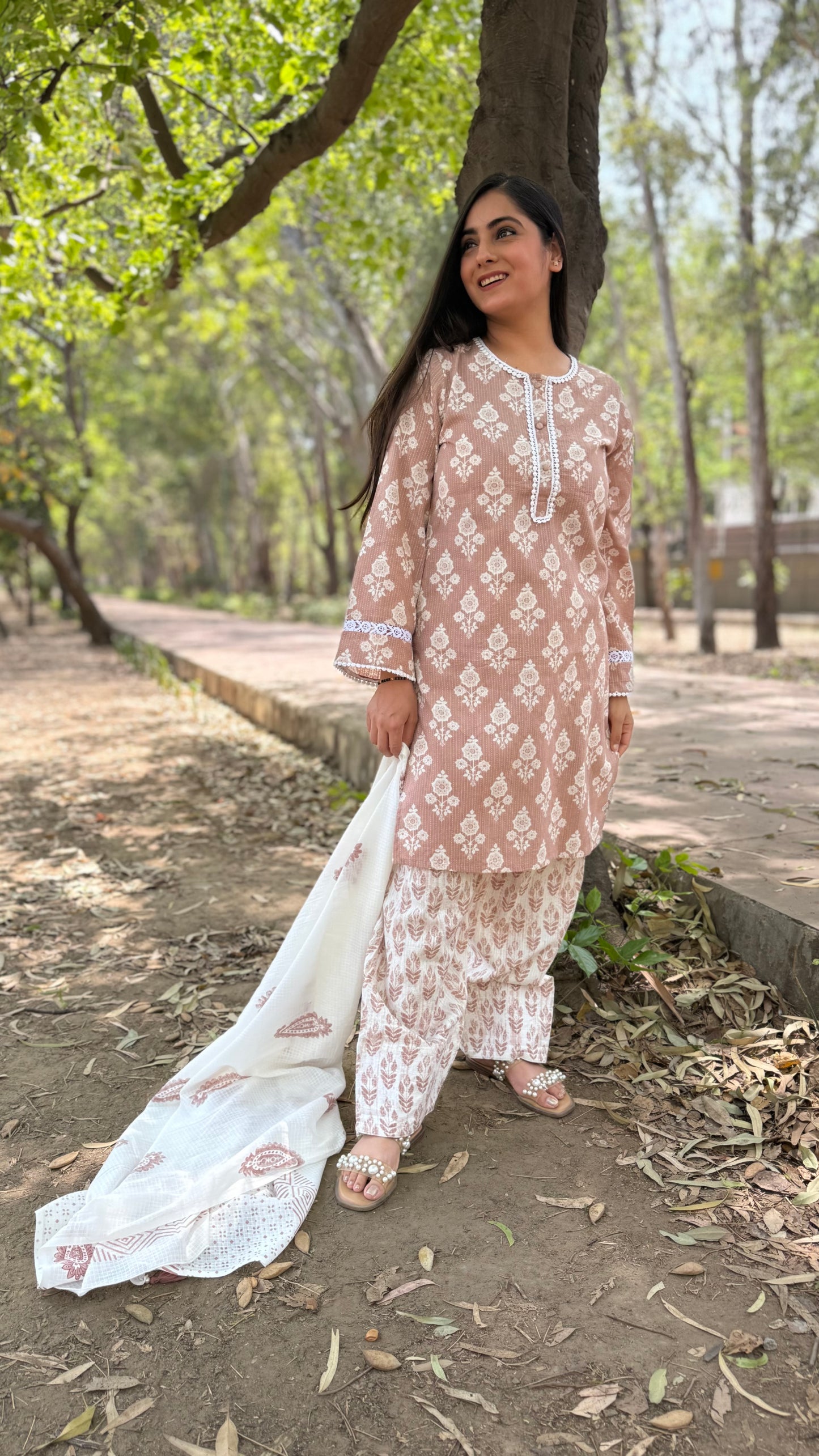 Nude Brown Salwar Suit