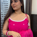 Sahiba Pink Strap Suit