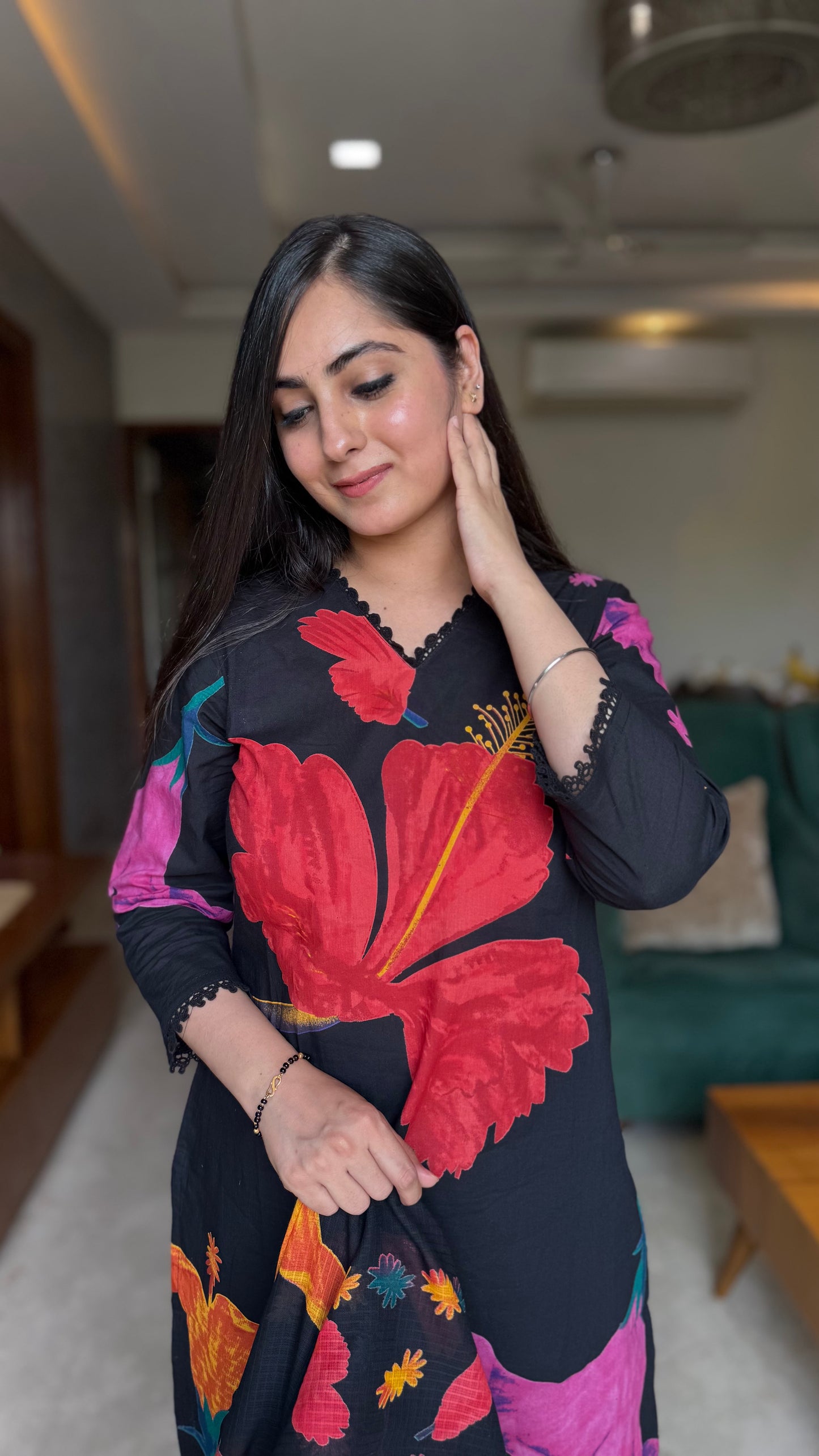Maya Floral Printed Suit