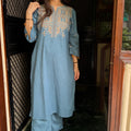 Niya Pastel Blue Coord Set
