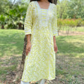 Gehna Lime Kurta Set