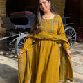 Mira Mustard Anarkali Suit