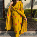 Misha Mustard Cotton Suit