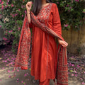 Kashish Rust A-Line Suit