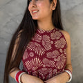 Mansi Maroon Strap Dress
