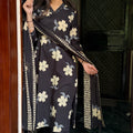 Kirti Black Floral Suit