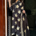 Kirti Black Floral Suit
