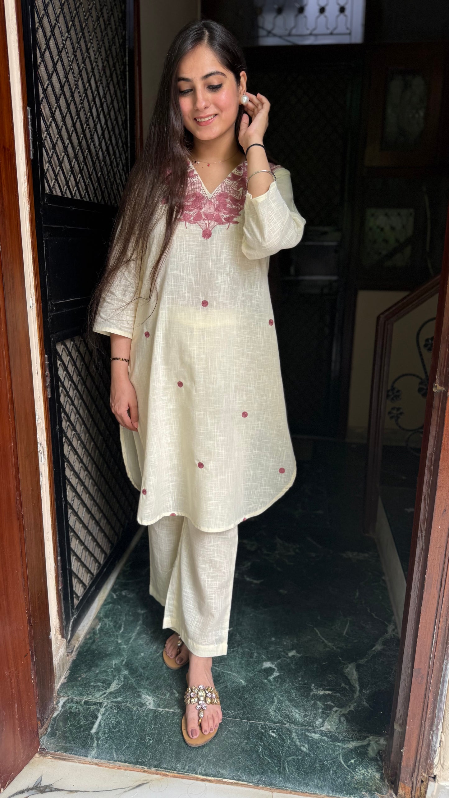 Aradhya Off White Coord Set