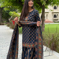 Maahi Navy Sharara Set