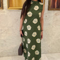 Pooja Green A-Line Coord Set