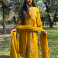 Priti Mustard A-Line Suit