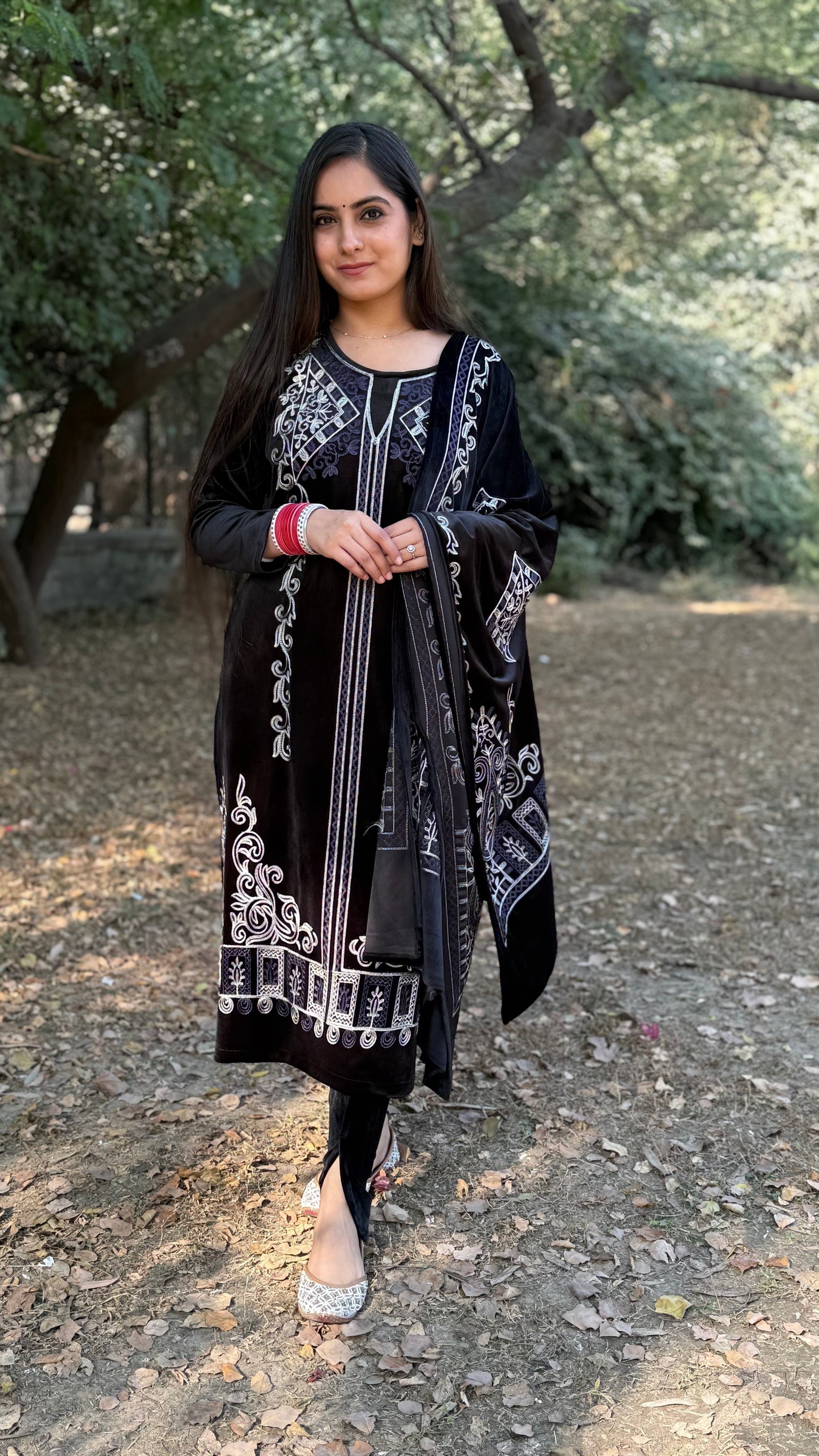 Rehmat Black Velvet Suit