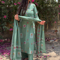 Rashmi Cyan Cotton Suit