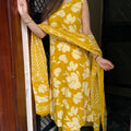 Prachi Mustard Embroidered Suit