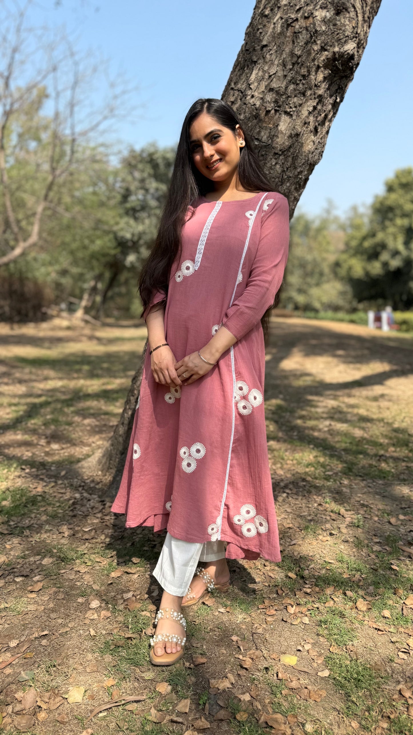 Maira Pink A-Line Kurta