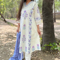 Sakshi Cream A-Line Suit