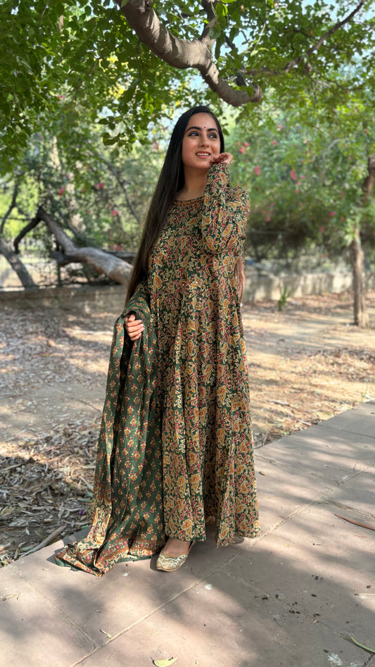 Saanya Kalamkari Anarkali Suit
