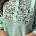 Mint Green Embroidered Co-ord Set