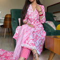 Simran Pink Lace Anarkali Suit