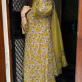Shashi Mustard A- Line Suit
