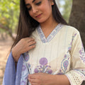 Sakshi Cream A-Line Suit
