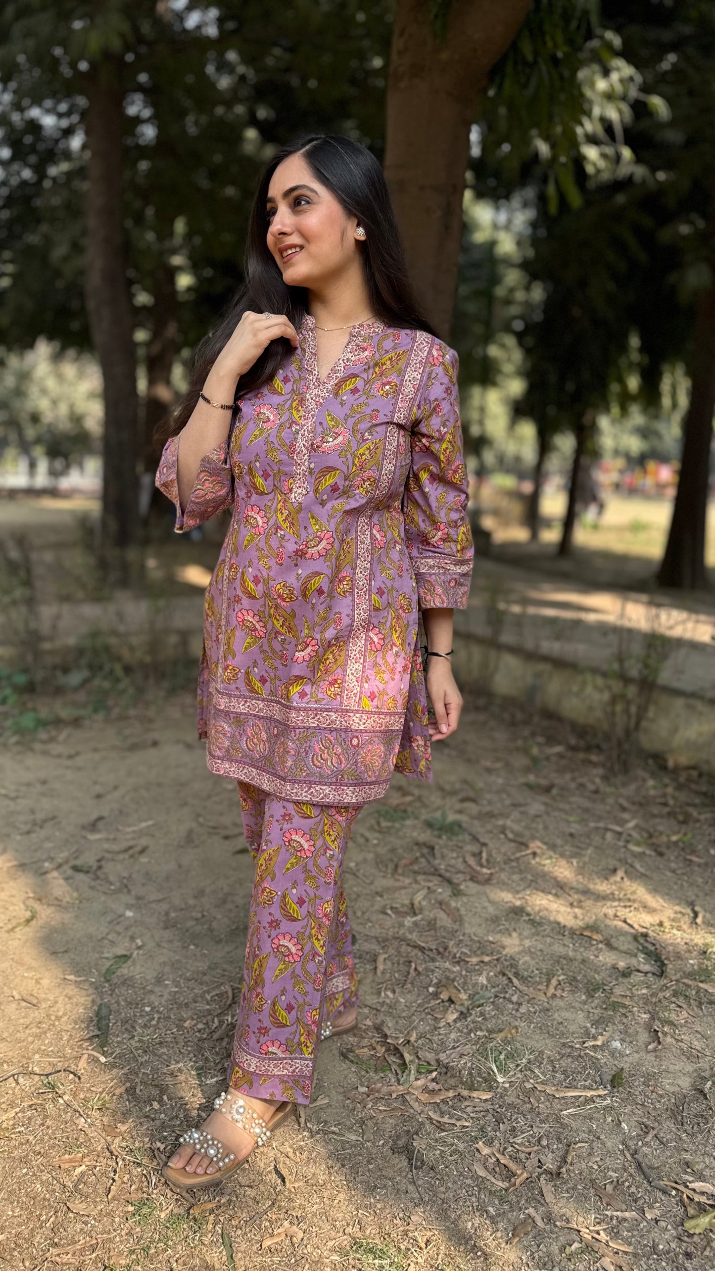 Saanvi Lilac Coord Set